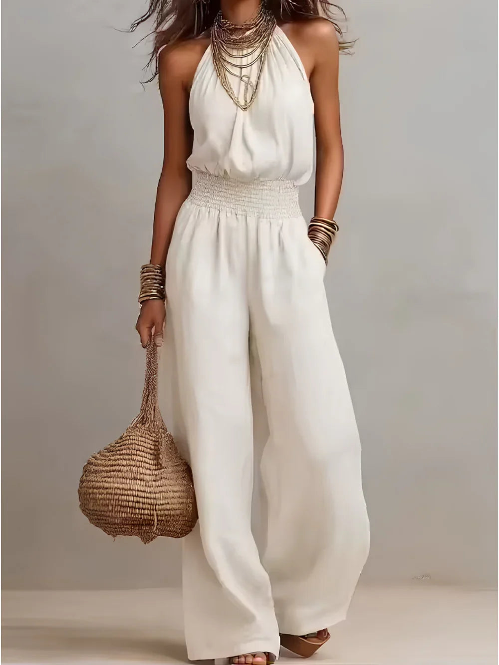 Ainhoa | Mono con cuello halter