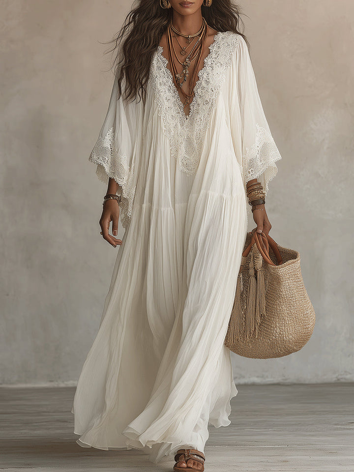 Adelaida | Vestido largo de gasa
